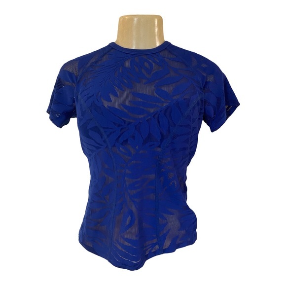 Robin Piccone blue lace‎ top/swim wear size M - Picture 1 of 7